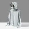 Hilo de nube Sensación de hielo Ropa con protección solar para hombre Ala grande desmontable Ropa con protección solar para mujer Pesca al aire libre Ropa con protección solar Tallas grandes