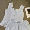 Pijama de Tirantes Rayado Casual con Encaje Splicing para Mujer Primavera y Verano Nuevo Conjunto de Dos Piezas con Pantalones Cortos de Cintura Alta Ropa de Casa