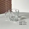 Estilo Ins de Nicho Vaso de Vidrio con Giro Asimétrico para Agua para el Hogar Chicas Copa de Vino de Gama Alta Vaso para Bebidas Café