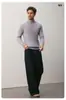 Suéter de punto para hombre, una pieza, polar, nuevo para otoño e invierno, suéter de estilo casual para hombre, forrado de polar y engrosado, suéter de color liso de moda