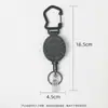 Hebilla de tracción fácil creativa de fábrica para escalada al aire libre, clip de cable de acero para insignia, clip trasero de cinturón, llavero retráctil automático, juego de tarjetas