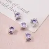 Contas Espaçadoras de Zircônia Banhadas a Ouro 14K Cubo de Açúcar Contas Espaçadoras Coração de Cristal Redondas Quadradas com Furo Reto Contas Soltas Acessórios para Joias DIY