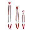 Pinza de silicona para alimentos de 7, 9 y 12 pulgadas, de acero inoxidable, antideslizante, para barbacoa, para bistec y pan.