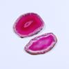 Colgante de Piedra Cruda de Cristal de Rodaja de Ágata Natural Transfronterizo Campana de Viento Colgante de Gema de Ágata Personalizado al por Mayor Ágata Morada