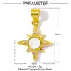 Venta Caliente Aceite Gotero de Dopamina Corazón Estrella Colgante de Collar de Cobre Zirconia DIY Pulsera de Tortuga Femenina Accesorios de Joyería