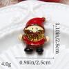 Accesorios de Navidad DIY pintados a mano de alta gama transfronterizos, accesorios de resina con purpurina transparente, accesorios para pasador de pelo DIY, guantes