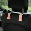 Gancho para el respaldo del asiento del coche, gancho creativo de dibujos animados para el coche, gancho oculto multifuncional, suministros para el interior del coche