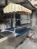 Carrito Multifuncional Comercial para Snacks, Carrito de Hotcakes Portátil, Carrito de Puesto Móvil, Parrilla Teppanyaki Frita, Carrito de Barbacoa para Mercado Nocturno