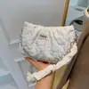 Bolso de diseño único, bolso de mujer, nuevo bolso cruzado de moda 2026, bolso de hombro plisado con cadena de verano, bolso de axila
