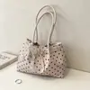 Bolso de Mano Plegado Fresco y Dulce, Bolso de Mano de Gran Capacidad, Bolso Cruzado de Lunares Nuevo Estilo Coreano 2026, Moderno