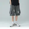 Conjunto casual de verão para homens, conjunto moderno de shorts de manga curta, combinado com uma camiseta jovem para um look de duas peças descolado e estiloso