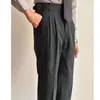 Calças Retas Masculinas Cintura Natural Regular Harajuku Calças Estilo Italiano Nápoles Cotidiano Caimento Casual Versátil Novo Estilo
