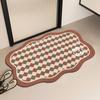 Alfombra Antideslizante de Baño de Lujo Ligero, Tapete Absorbente para Pies para Baño, Felpudo Resistente a la Suciedad para Entrada de Sala de Estar, Material de Tierra de Diatomeas