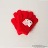 Nuevos Guantes Cálidos de Punto para Niños Otoño e Invierno 2025 Lindos Guantes de Punto de Cinco Dedos Cálidos