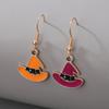 Accesorios Yongge Serie Transfronteriza de Halloween Pendientes de Terror y Peculiares Pendientes y Colgantes de Oreja Personalizados de Calabaza de Halloween y Fantasma Aterradores