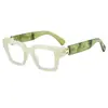 Gafas Cuadradas Retro de Colores Gelatina Europeas y Americanas Transfronterizas Sin Graduación para Mujer, Monturas de Gafas Versátiles de Marco Grande Color Tinta de Moda para Hombre