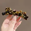 Pinza de plátano con lazo estilo coreano, pinza vertical, pinza de garra para coleta alta, tamaño grande para cabello grueso, pasador para mujer, pinza para la parte posterior de la cabeza, accesorio para el cabello