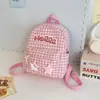 Mochila Nueva Cuadros Rosa Fresco Estilo Japonés Ins Mochila Escolar Estudiante Girly Viaje Mochila de Gran Capacidad