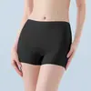 Pantalones Cortos de Seda de Hielo Sin Costuras para Mujer, Tallas Grandes, Entrepierna de Algodón Puro, Shorts de Seguridad de Verano Anti-Exposición, Estilo Delgado, En Stock