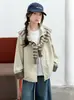 Abrigo para Niñas Nuevo Estilo Otoño 2026 Moda Top de Primavera y Otoño para Niños Chal para Niñas Mayores Cortavientos de Otoño de Moda