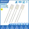 F5/5MM cabeza plana sin marco niebla monocromática LED en línea cuentas de luz indicadora pies largos pies cortos luminoso tubo de dos niveles led