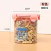 Pote hermético para cozinha pote de plástico para alimentos pote de armazenamento pote de armazenamento cereal lanches de cozinha armazenamento de geladeira