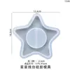 Amapola DIY Molde de Resina de Cristal Portavelas Estrella de Cinco Puntas Decoración del Hogar Molde de Silicona Venta al por Mayor
