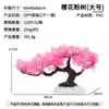 Decoración de Paisajismo para Acuario Árbol Artificial de Flor de Cerezo Plantas Acuáticas Paisaje Set de Adornos para Acuario Decoraciones Decoración Artificial para Acuario