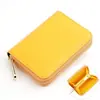Portatarjetas de cuero genuino estilo japonés Rakuten transfronterizo 80% de descuento monedero con cremallera unisex billetera pequeña de piel de vaca encerada
