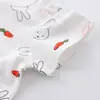 Ropa de Algodón Puro para Casa de Niños Traje de Manga Corta para Bebé Verano Manga Media Infantil Delgado Verano Casa Stock Disponible