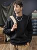 Sudadera Pesada con Cuello Redondo Inspirada en el Diseño para Hombre, Nueva Marca de Moda Otoño 2026, Corte Holgado, Ropa para Hombre con Forro de Felpa