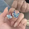 Anillo Abierto de Esmalte con Gota de Aceite, Copo de Nieve, Mariposa, Serpiente, Diseño de Nicho, Elegante, de Hada, Versátil, Apilable, Lujo Accesible para Mujeres