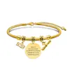 Pulseira Europeia e Americana Transfronteiriça Aço Inoxidável Osso de Cobra Pulseira Temporada de Formatura Presente Comemorativo de Feriado Gravação Pulseira de Aço Titânio Atacado