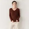 O Código para Emagrecer para Roupas de Trabalho ~ Tricô 100% Caxemira para Mulheres, Peça Básica Gola V, Tricô Versátil Macio e Sedoso para Entrega
