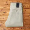 Pantalones Largos de Verano Finos Transpirables con Patrón de Espiga Estilo Nuevo de Gama Alta de Tencel Lino Negocios Sueltos Rectos Casuales para Hombre