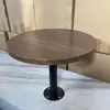Mesa Pequena Redonda de Ferro Montada na Parede Loja de Chá com Leite Comercial Moderna Mesa de Jantar Mesa Assento de Deck Mesa Montada na Parede Mesa Montada na Parede