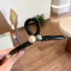 Grampo de Cabelo Grande com Pedrarias e Strass de Alta Qualidade para Mulheres Nuca Muito Cabelo Grampo Tubarão Elegante Penteado Presilha de Garra