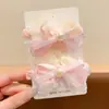 Accesorio para el cabello de niños: Goma para el pelo de malla con lazo, nuevo estilo para niñas, diadema de princesa, banda elástica para niñas pequeñas