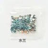 Pedras de Strass Acrílicas Redondas de Fundo Plano com Costas Pontiagudas, Strass de Resina, Acessórios para Nail Art DIY, Strass de Cristal, Processo de Galvanoplastia