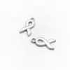 Colgante de Lazo de Cinta de Corazón Transfronterizo Venta al por Mayor Accesorios para Pulseras Collares DIY Colgante de Aleación con Goteo de Aceite