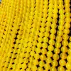 Ágata Amarillo Natural Cuentas Sueltas Cuentas Redondas Pulsera Accesorios para Joyería DIY Cuentas de Ágata Productos Semiterminados Venta al por Mayor Jade