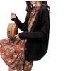 2 023 Otoño Corea Dongda Suéter Cárdigan de Mujer Moda Nueva Moda para Mujer Suéter de Punto de Cuello Delgado Abrigo de Talla Grande