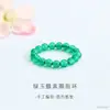 Anillo Liso Trenzado de Amatista Natural Guan Yu Anillo Elástico de Ágata Transmisión en Vivo Templo Mayorista S5082601