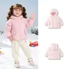 Jaqueta de Penas Espessa Infantil Outwear 2026 Outono/Inverno Novo Estilo Meninos e Meninas Bebê Pequeno Bebê Com Capuz Quente Penugem de Pato Branco