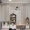 Fondo de Pantalla de Astronauta Habitación de Niño Revestimiento de Pared Habitación Infantil de Lujo Ligero Revestimiento de Pared de Cabecera Mural Decorativo Ecológico