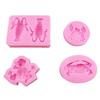 Molde de Silicone para Chocolate Fondant Caranguejo Lagosta Sapo Molde DIY Aromaterapia Gesso Vela Ferramenta de Argila