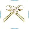 Rosa de 5 cores 1 minuto Borboleta Fênix 8D04DD Flor Yao Ming decoração fita de borda dourada 3mm flor pequena para roupa feita à mão