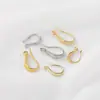 Ganchos de Orelha e Brincos de Ouro 14K com Padrão de Preservação de Cor, Brincos DIY Feitos à Mão, Porta-Contas, Pinos de Orelha, Materiais e Acessórios para Joias de Orelha