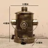 Arte de Hierro Vintage Estilo Industrial Creativo y Único Hidrante de Incendios Cubo de Basura Metálico Grande con Tapa y Pedal de Pie para Sala de Estar y Uso en Exteriores