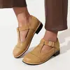 Talla de Zapato 48 Exportación Estudiante Retro Nuevo Estilo Zapatos de Mujer Talla Grande 34 Negro Clásico Amarillo Clásico Tacón Bajo 2026